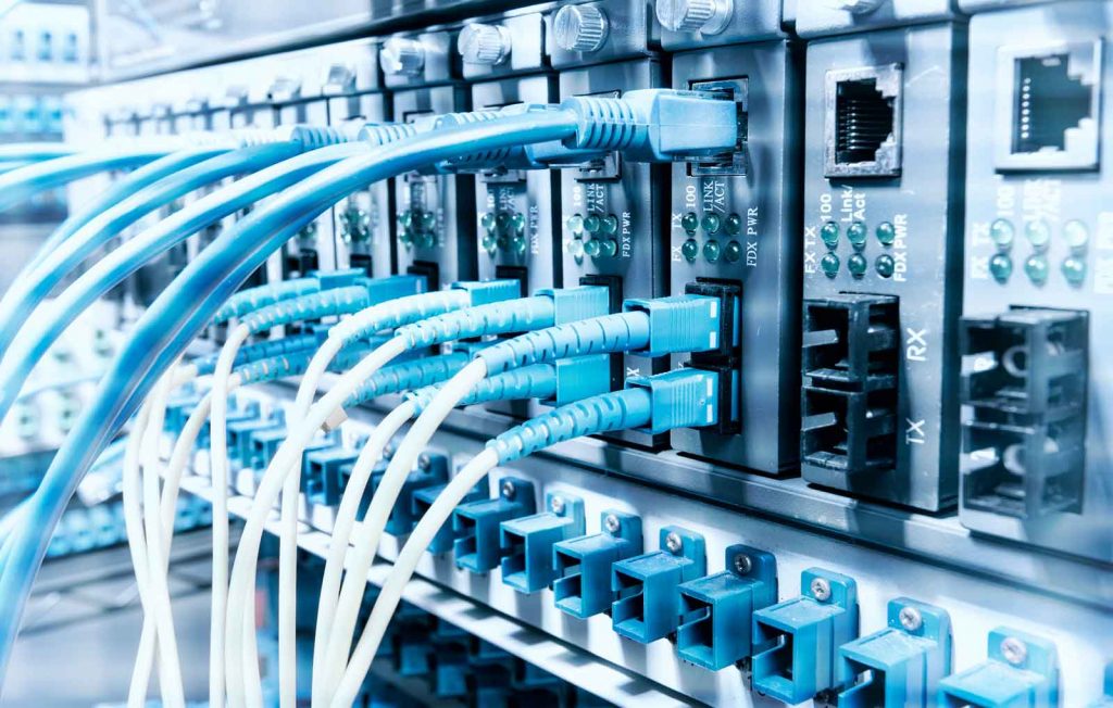 Wired and Wireless and Fiber Optic Connection